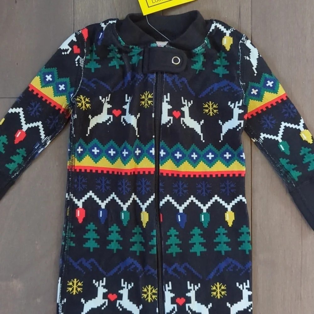 NWT Hanna Andersson 3-6 Month Zip Holiday Sleeper - Picture 3 of 7